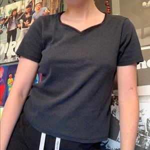 vintage cropped tee